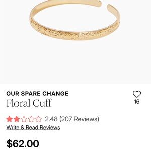 Gold Floral Cuff Bracelet